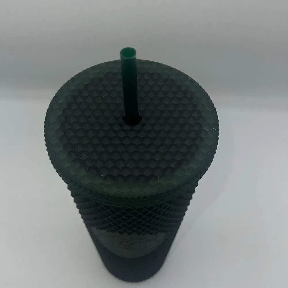 STARBUCKS 2022 Hunter Green Studded Matte Venti Tumbler 24 oz